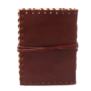 Kožený Zápisník 15x10 - The Book of Good Thoughts (čisté strany)