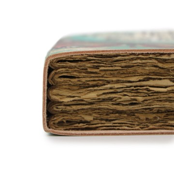 Kožený Zápisník Bee Kind - Rozstrapkané Okraje Strán