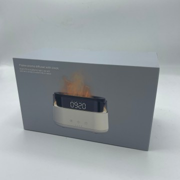 Moderný Aroma Difuzér - LED hodiny - USB-C - Efekt Plameňa