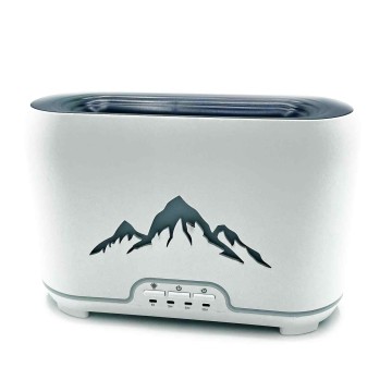 Himaláje Aroma Difuzér - USB-C Diaľkové Ovládanie - Efekt Plameňa