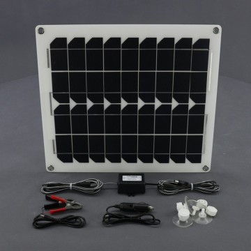 Ohybná solárna nabíjačka autobatérii + USB - S0127 20W/12V