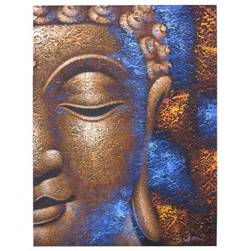 Obraz Budhu - Medená Tvár 80x60x3cm