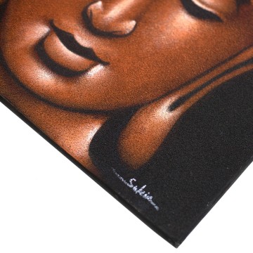 Obraz Budhu - Pieskovaný Medený 	80x60x3cm