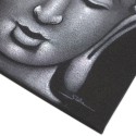 Obraz Budhu - Pieskovaný Šedý 80x60x3cm