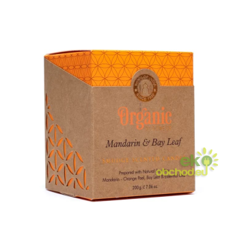 Vonná sviečka Organic Goodness Mandarínka a Bobkový list 200 g