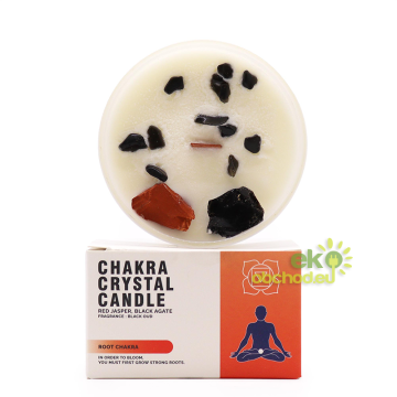 Čakrová sviečka - červený...