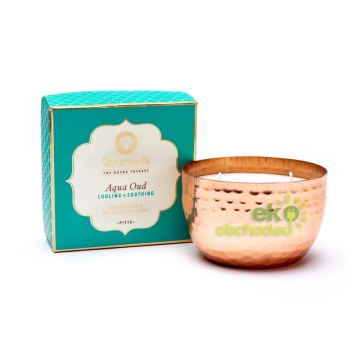 Vonná sviečka s dvoma knôtmi, Pitta - Aqua & Oud