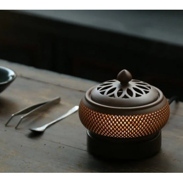 Elektrická kadidelnica keramická - hnedá