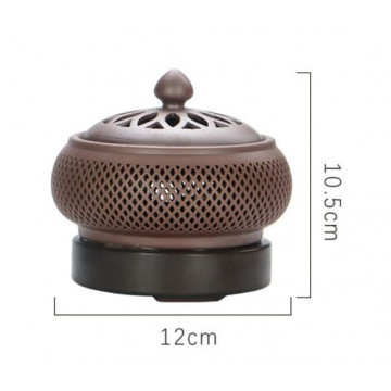 Kadidelnica - keramická / elektrická - hnedá