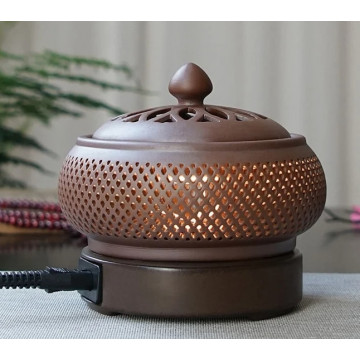 Kadidelnica - keramická / elektrická - hnedá