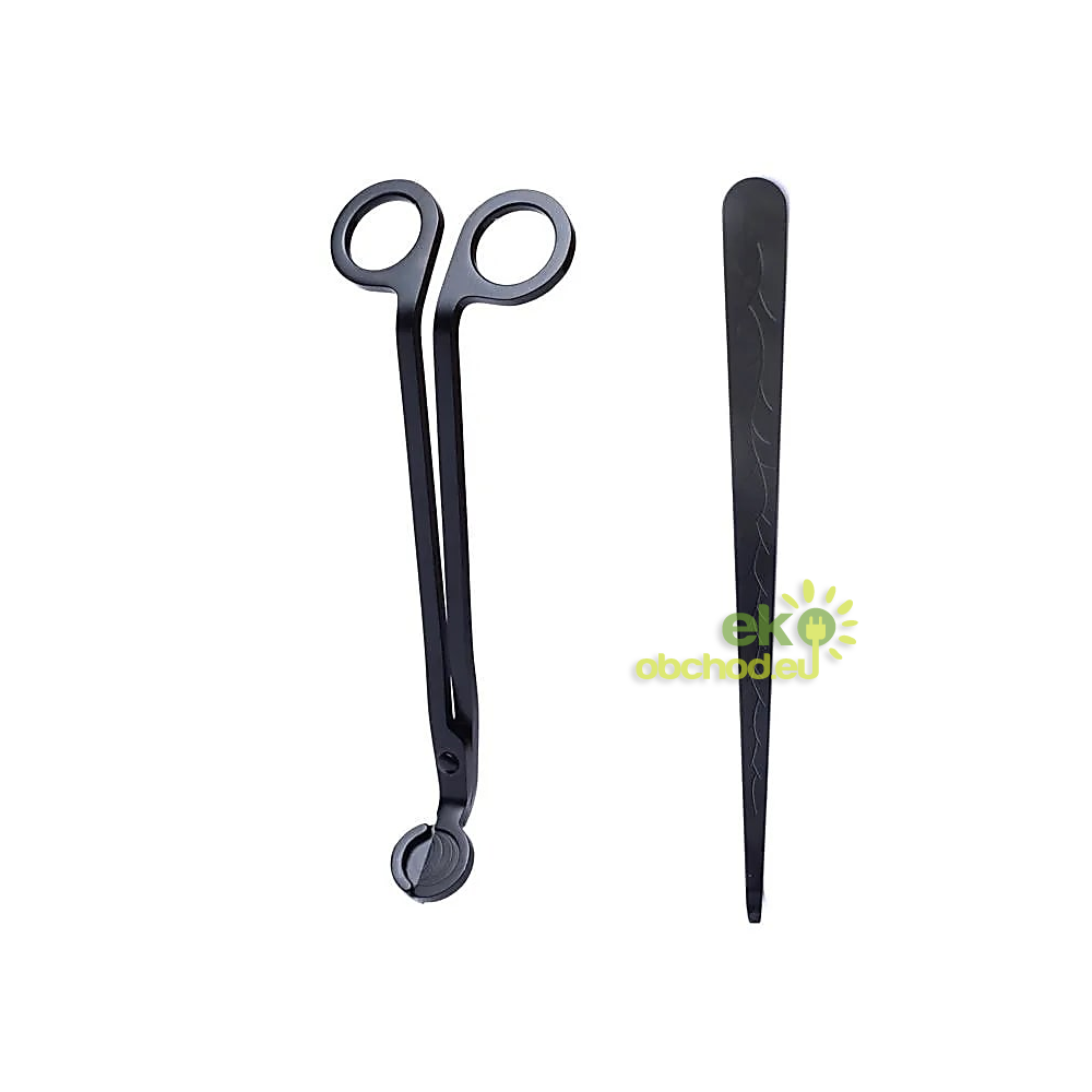 Sada príslušenstva na sviečku - Orezávač sviečok a naberač knôtu