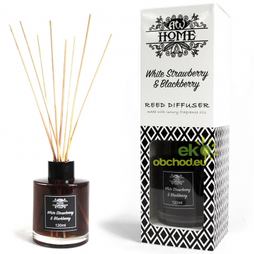Vonný tyčinkový difuzér - Biela Jahoda a Černica
