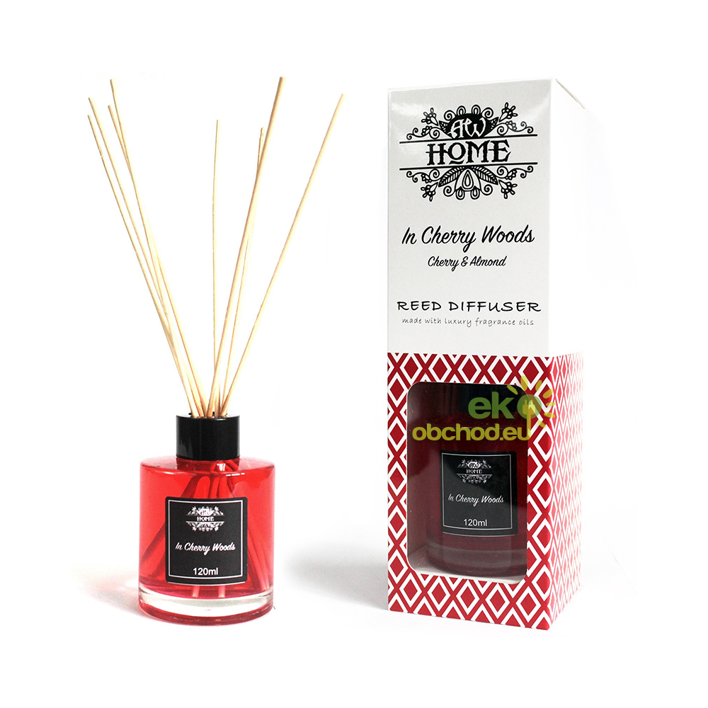 Vonný tyčinkový difuzér - Čerešňa & Mandľa