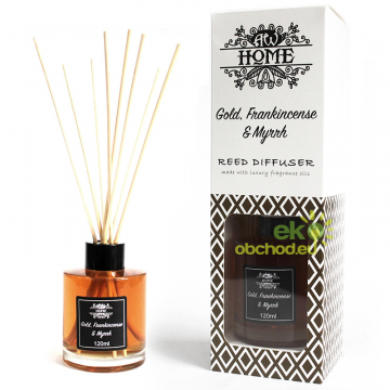 Vonný tyčinkový difuzér - Zlato, Kadidlo a Myrha