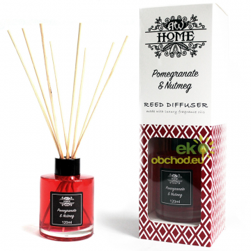 Vonný tyčinkový difuzér - Granátové Jablko a Muškátový Orech