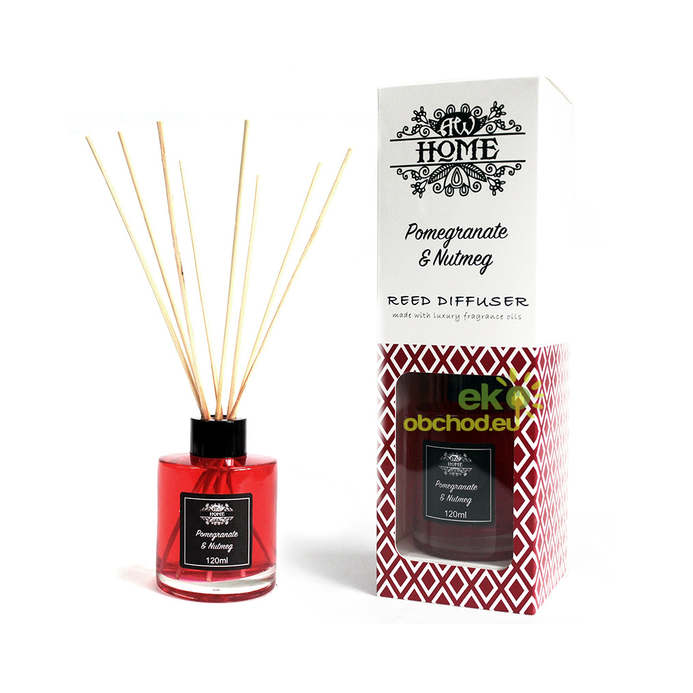 Vonný tyčinkový difuzér - Granátové Jablko a Muškátový Orech