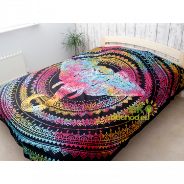 Dvojlôžková bavlnená prikrývka na posteľ - Hlava Slona