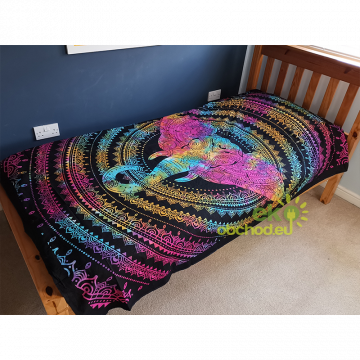 Jednolôžková bavlnená prikrývka na posteľ - Hlava Slona