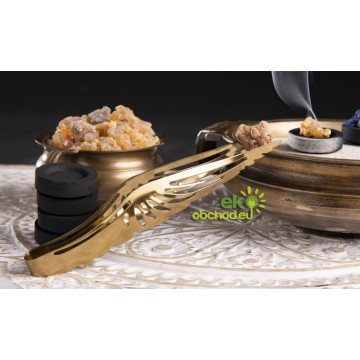 Anjelské zlaté kliešte na uhlíky - oceľové