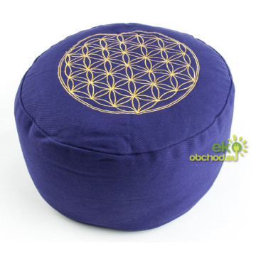 Meditačný vankúš - Kvet života fialový