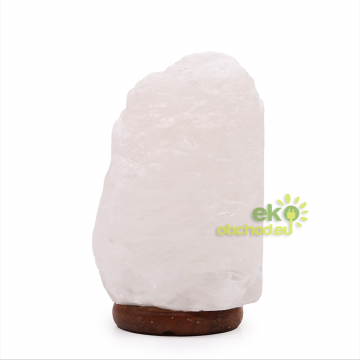 Biela himalájska lampa s podstavcom, 5kg
