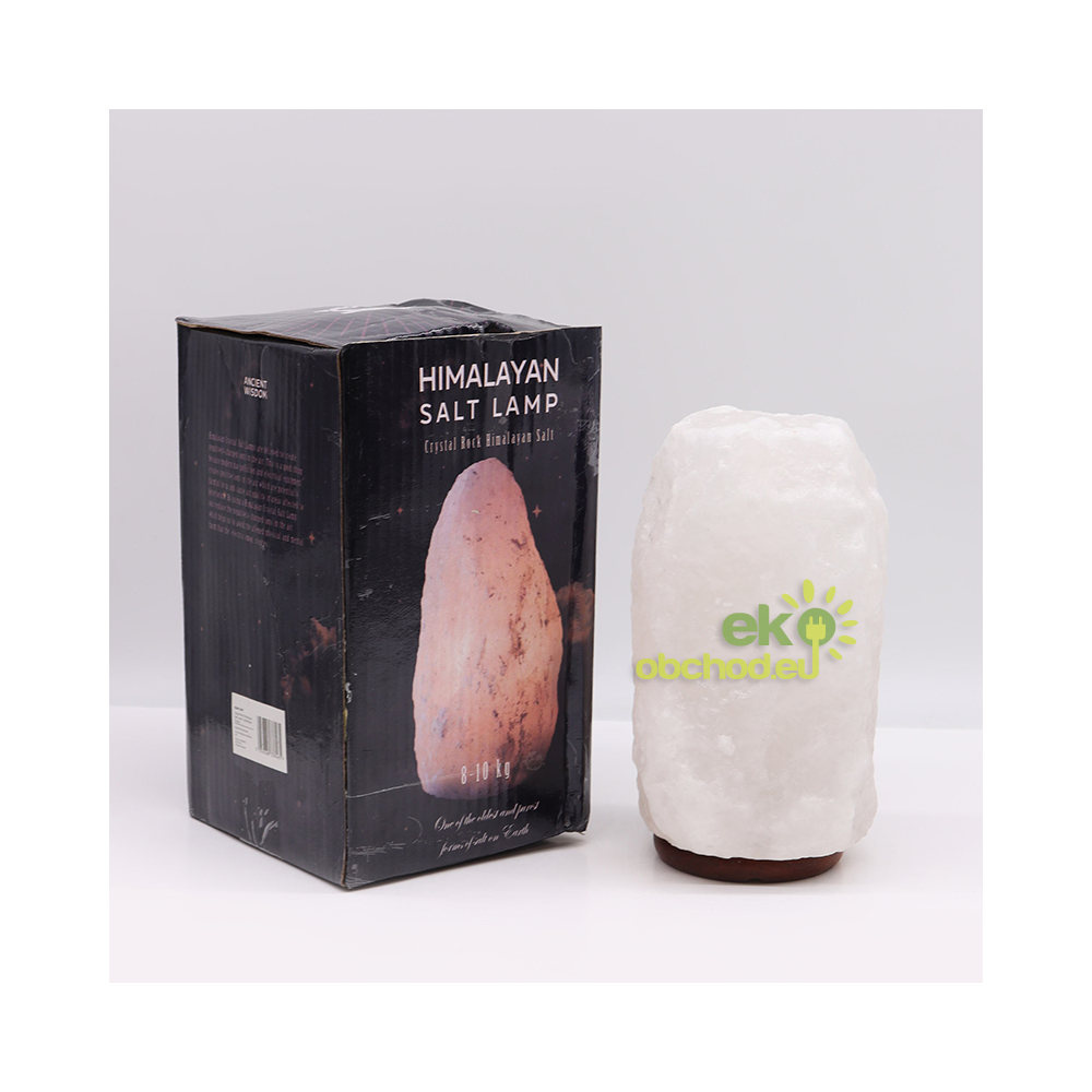 Biela himalájska lampa s podstavcom, 10kg
