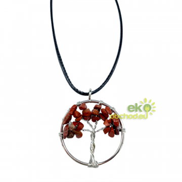 Náhrdelník Strom života - Červený Jaspis