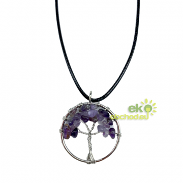 Náhrdelník Strom života - Ametyst