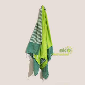 Bavlnená Plážová Deka - 100x180 cm - Piknik Zelená