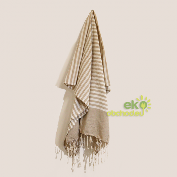 Bavlnená Plážová Osuška - 100x180 cm - Piesková