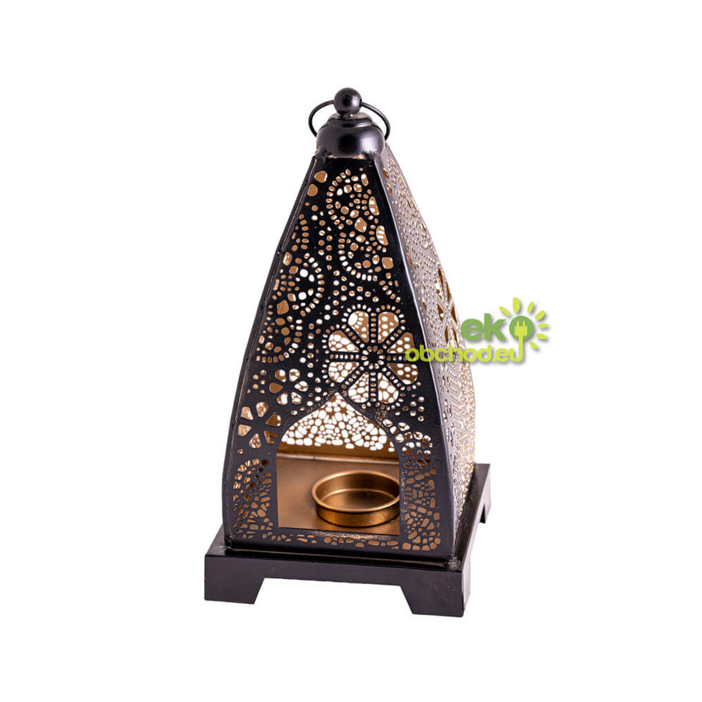 Orientálny kovový lampáš na čajové sviečky - Medina