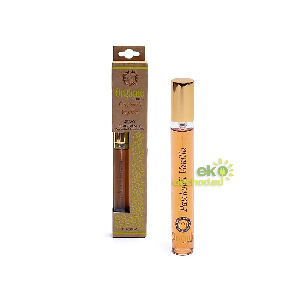 Prírodný vonný sprej Organic Goodness - Pačuli & Vanilka