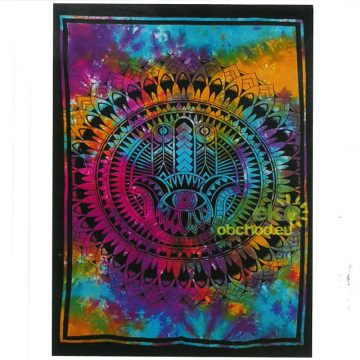 Bavlnený nástenný záves - Hamsa Ruka