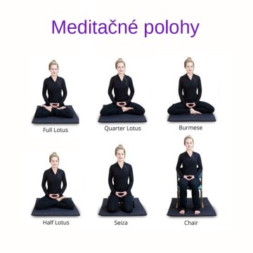 Meditačný vankúš z organickej bavlny - Mandala, biela