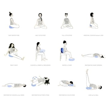 Meditačný vankúš - cestovný skladací