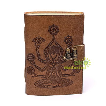 Zápisník 13x18 - Chakra Meditation - s poťahom z umelej kože