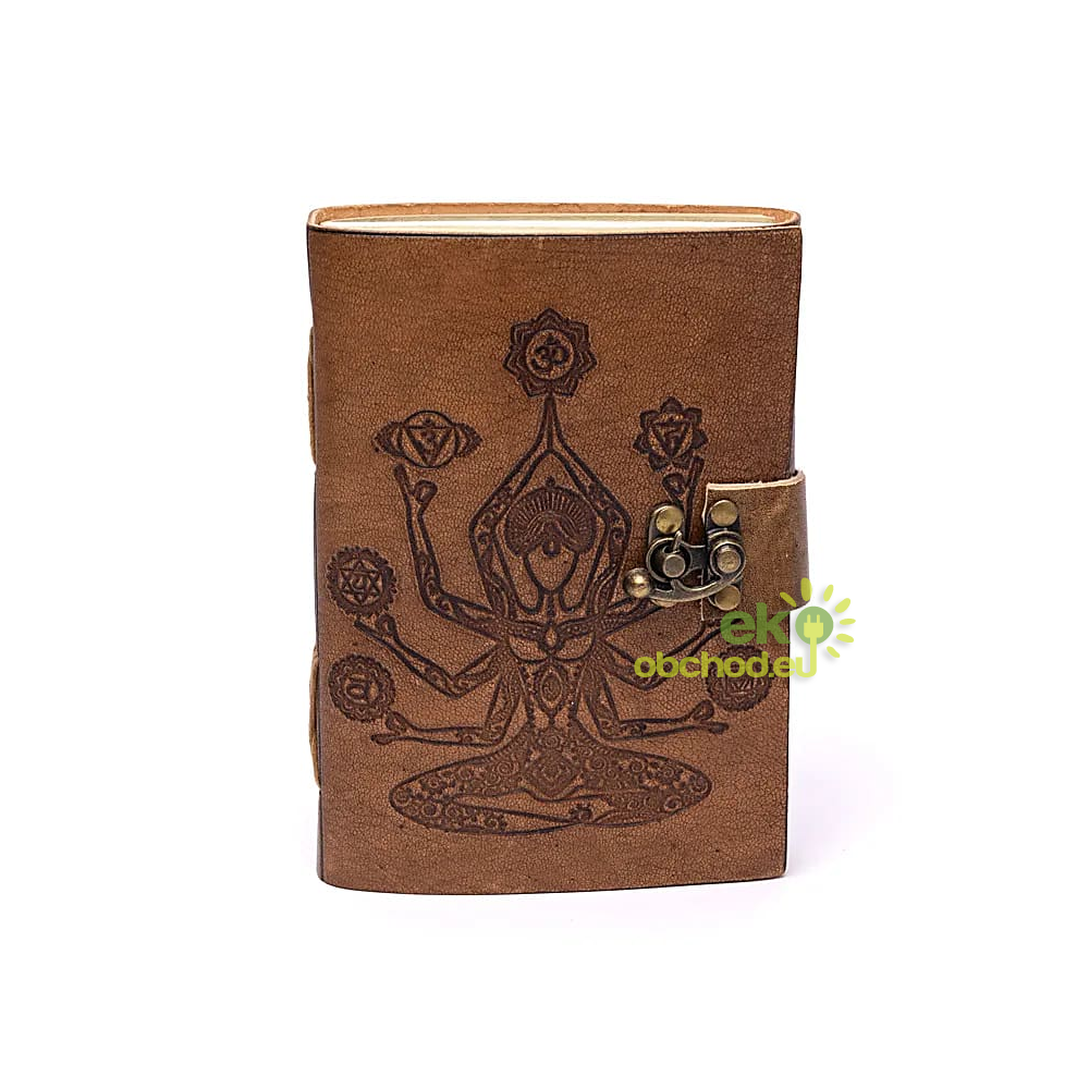 Zápisník 13x18 - Chakra Meditation - s poťahom z umelej kože