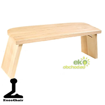 Skladacia meditačná lavička z červeného duba