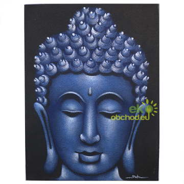 Obraz Budhu - Pieskovaný - Modrý