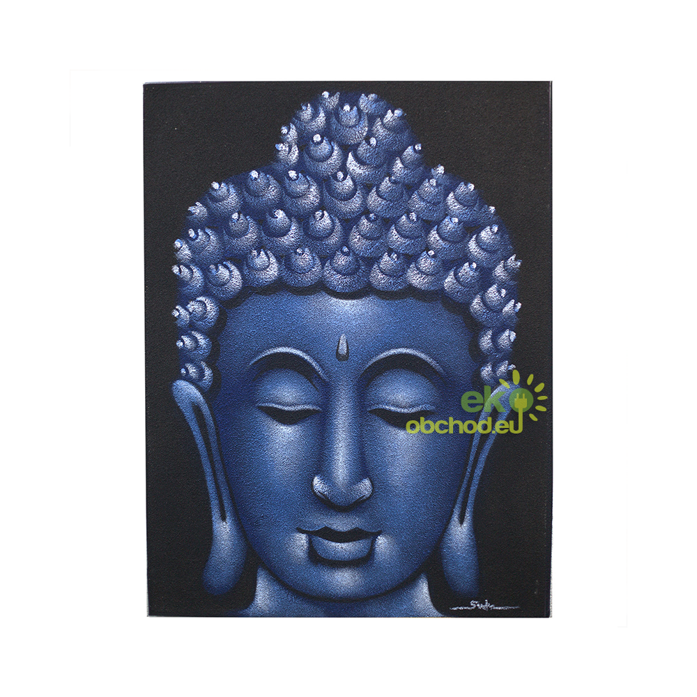 Obraz Budhu - Pieskovaný - Modrý