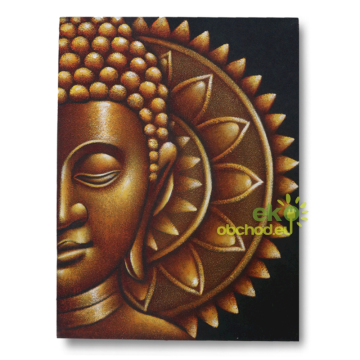 Zlatý Budha Mandala Obraz 60x80cm
