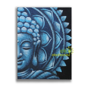Modrý Budha Mandala Obraz 60x80cm