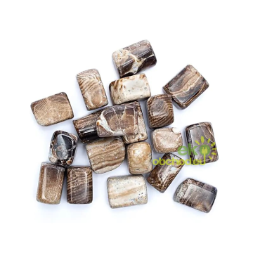 Tromlovaný Aragonit hnedý 500g trieda kvality A