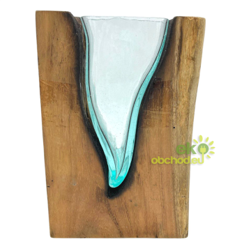 Roztavené Sklo na Dreve -...