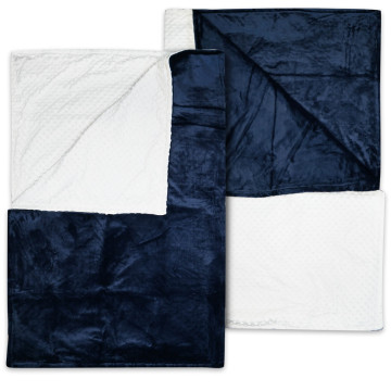 Elektrická vyhrievacia XXL deka (180 x 130cm)  s masážnymi nopmi - tmavo-modrá