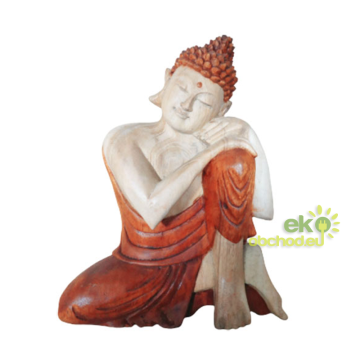 Ručne Vyrezávaná Socha Budhu - Premýšľajúci - 30cm