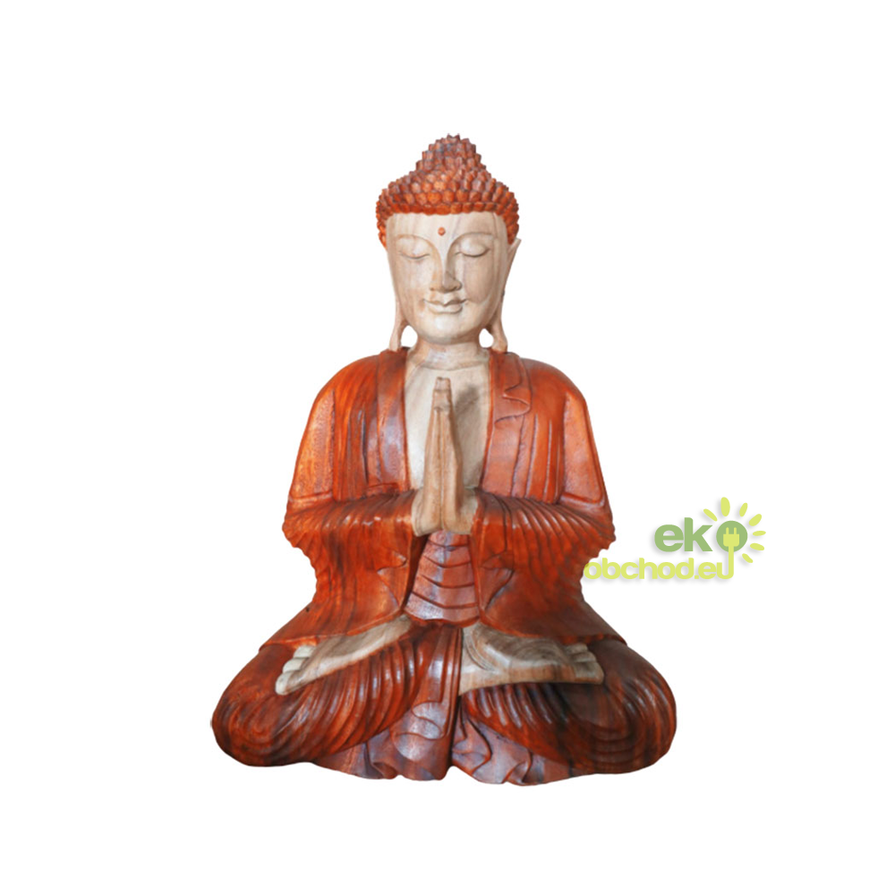 Ručne Vyrezávaná Socha Budhu - Vitajte - 30cm