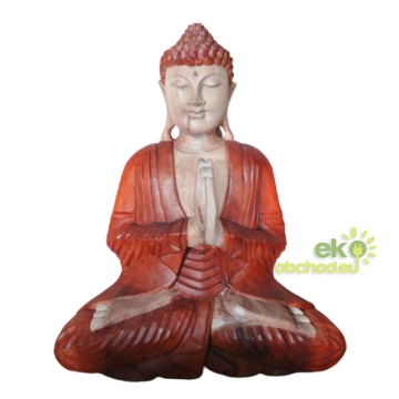 Ručne Vyrezávaná Socha Budhu - Vitajte - 40cm