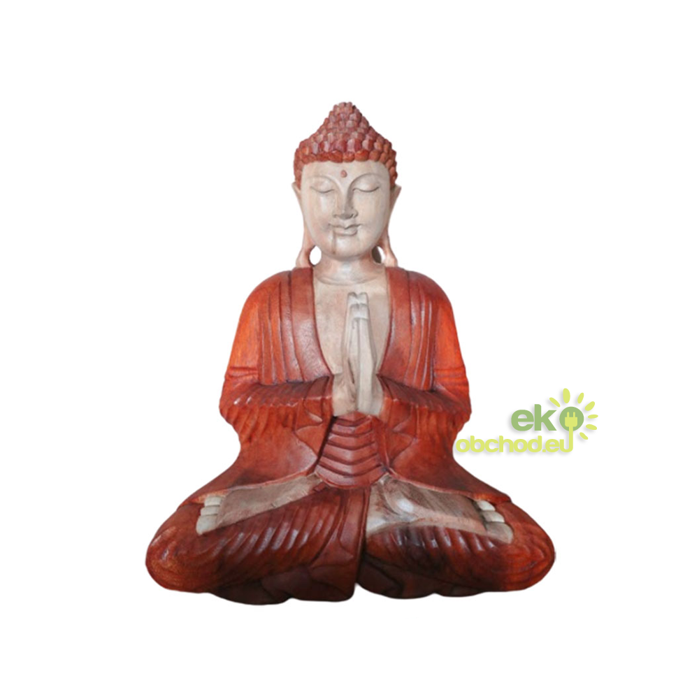 Ručne Vyrezávaná Socha Budhu - Vitajte - 40cm