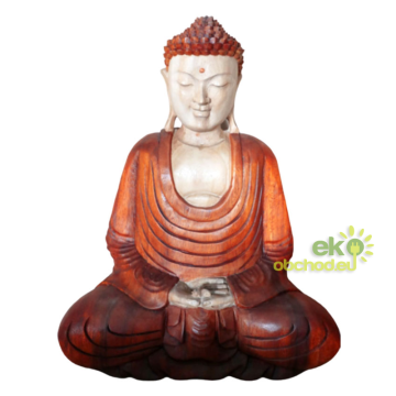 Ručne Vyrezávaná Socha Budhu - Ruky Dole - 40cm